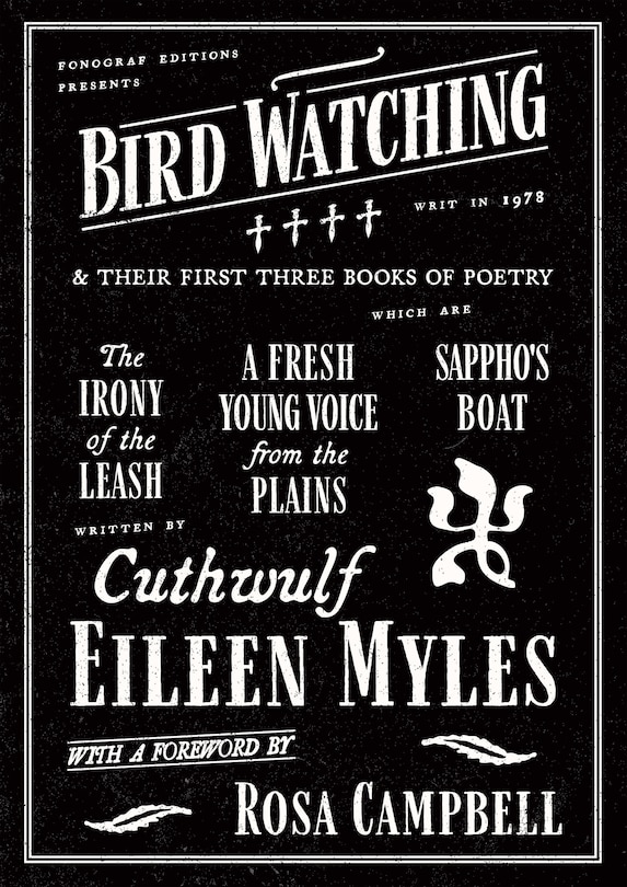 Couverture_Bird Watching and their First Three Books of Poetry