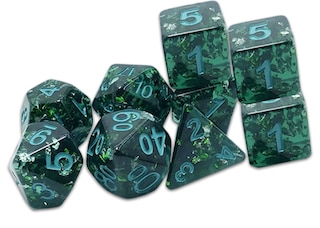 Front cover_Verdigris Grecian Vase Dice - Traditional 9-Set