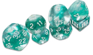 Couverture_Thracian Azure Swirl Dice - DCC Funky 7-Set
