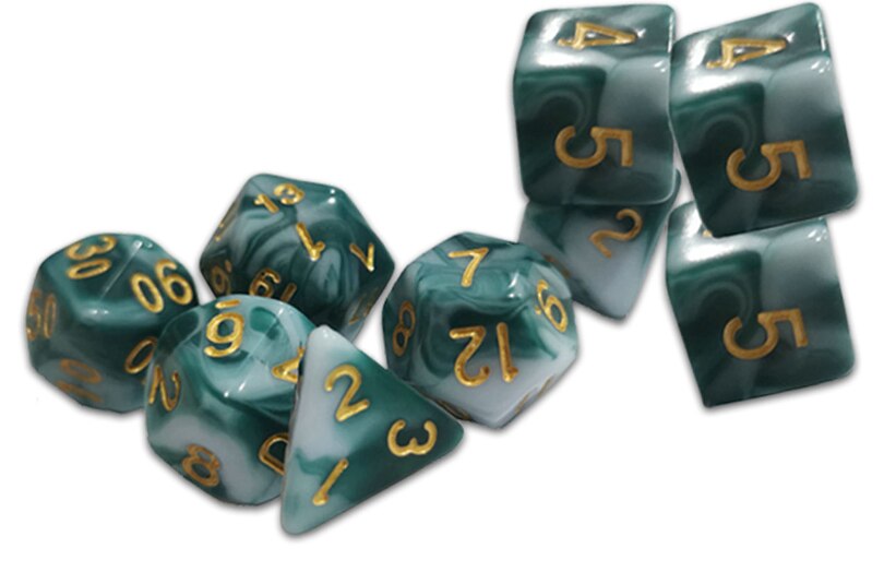 Front cover_Thracian Smokey Sacrifice Dice - Traditional 9-Set