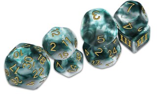 Front cover_Thracian Smokey Sacrifice Dice - DCC Funky 7-Set