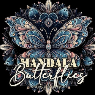 Couverture_Mandala Butterflies Coloring Book for Adults