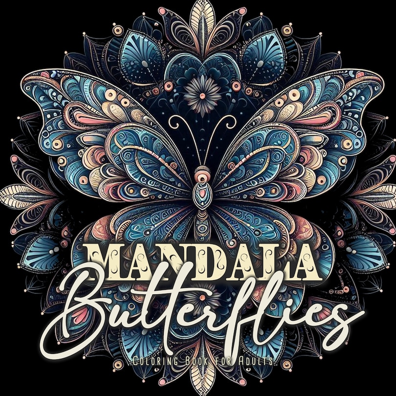 Couverture_Mandala Butterflies Coloring Book for Adults
