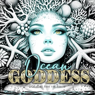 Front cover_Ocean Goddess Coloring Book for Adults