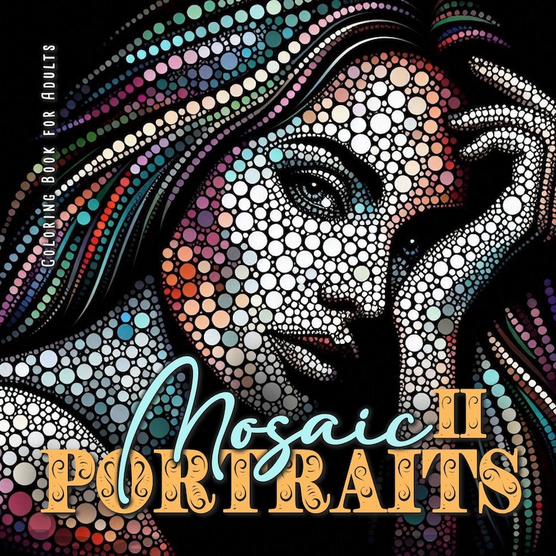 Couverture_Mosaic Portraits Coloring Book for Adults 2