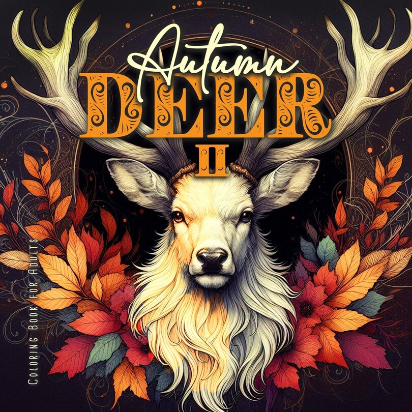 Couverture_Autumn Deer Coloring Book for Adults 2