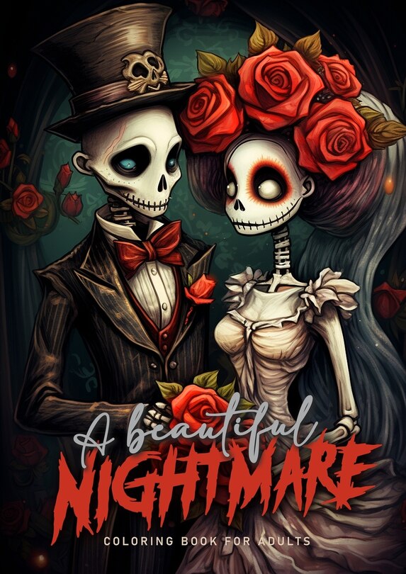 Front cover_A beautiful Nightmare Coloring Book for Adults