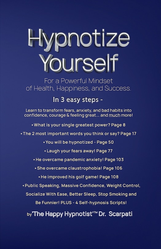 Front cover_Hypnotize Yourself for a Powerful Mindset of Health, Happiness, and Success