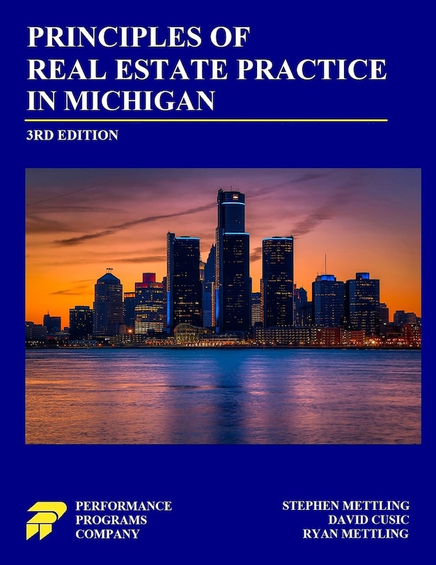Couverture_Principles of Real Estate Practice in Michigan