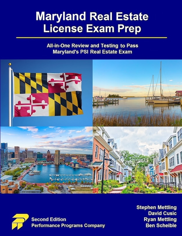 Couverture_Maryland Real Estate License Exam Prep