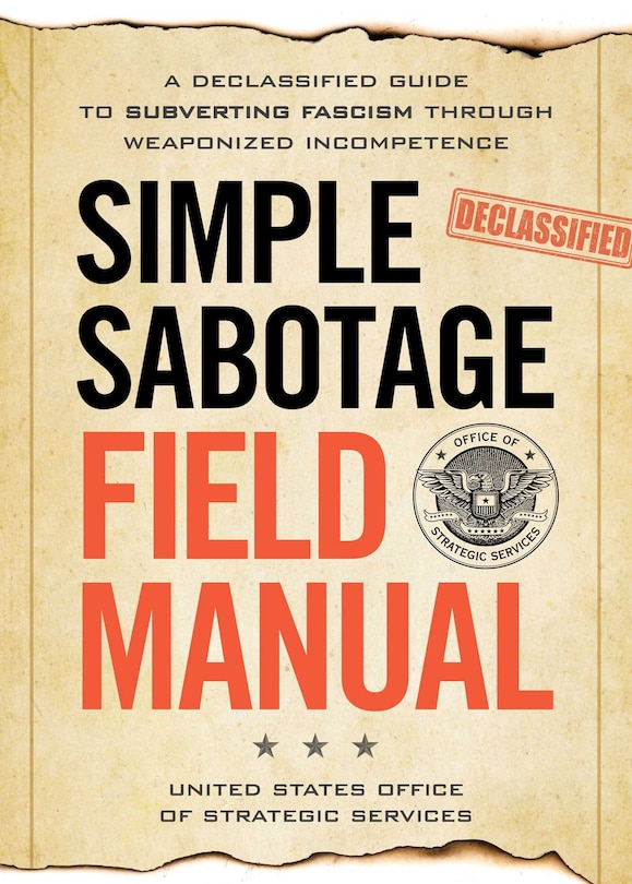Front cover_Simple Sabotage Field Manual
