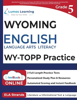 Couverture_Grade 5 English Language Arts Literacy (ELA) Practice Workbook and Full-length Online Assessments