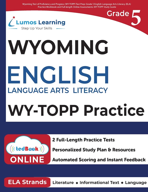 Couverture_Grade 5 English Language Arts Literacy (ELA) Practice Workbook and Full-length Online Assessments