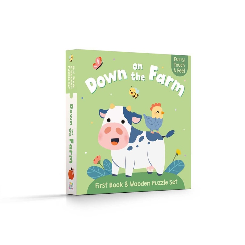 Couverture_First Book & Wooden Puzzle Set - Down on the Farm