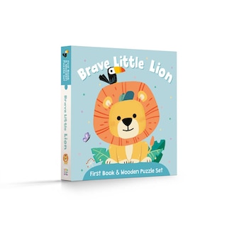 Couverture_First Book & Wooden Puzzle Set - Brave Little Lion