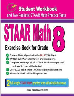 Front cover_STAAR Math Exercise Book for Grade 8
