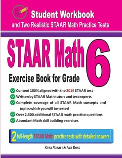 Front cover_STAAR Math Exercise Book for Grade 6
