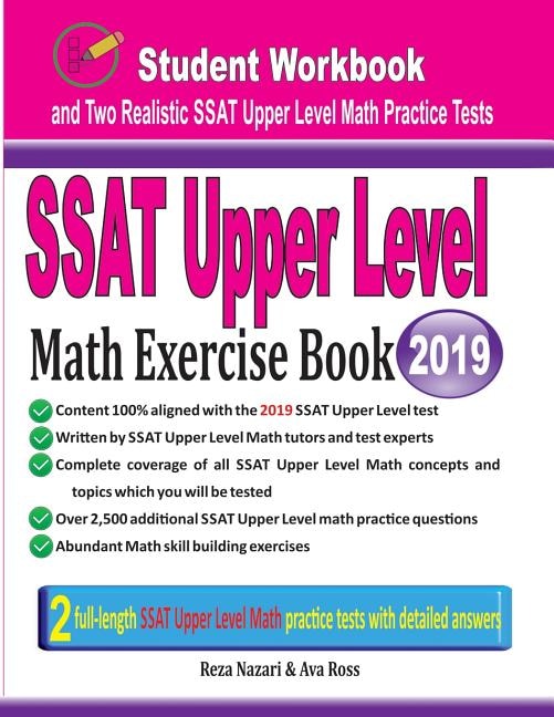 Couverture_SSAT Upper Level Math Exercise Book