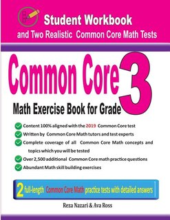 Couverture_Common Core Math Exercise Book for Grade 3