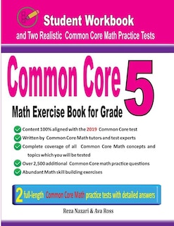 Front cover_Common Core Math Exercise Book for Grade 5