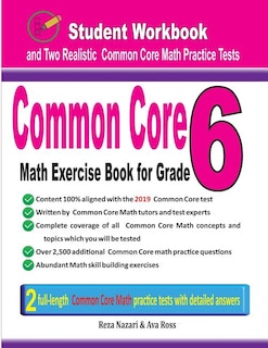 Front cover_Common Core Math Exercise Book for Grade 6
