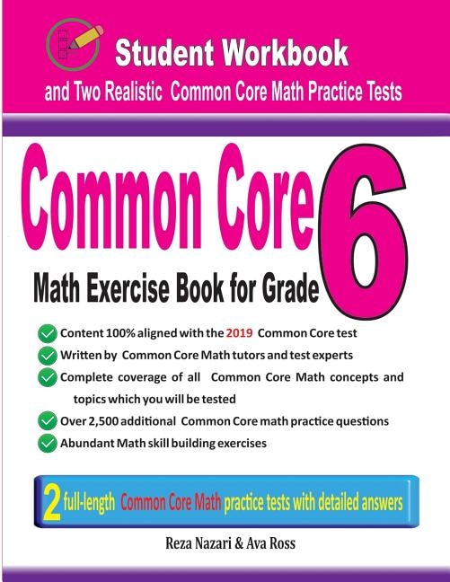 Front cover_Common Core Math Exercise Book for Grade 6