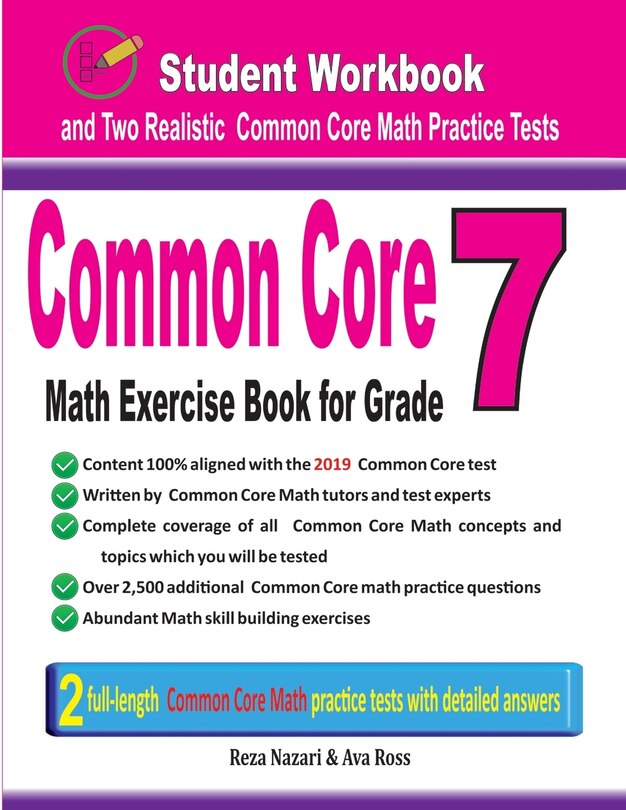Front cover_Common Core Math Exercise Book for Grade 7