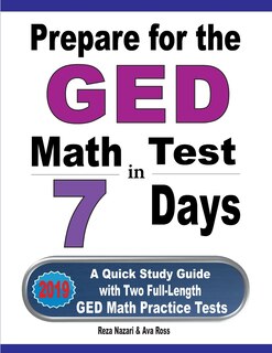 Front cover_Prepare for the GED Math Test in 7 Days