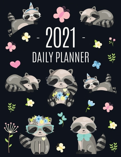 Front cover_Raccoon Daily Planner 2021