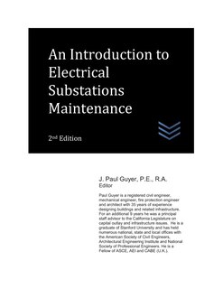 Couverture_An Introduction to Electrical Substations Maintenance