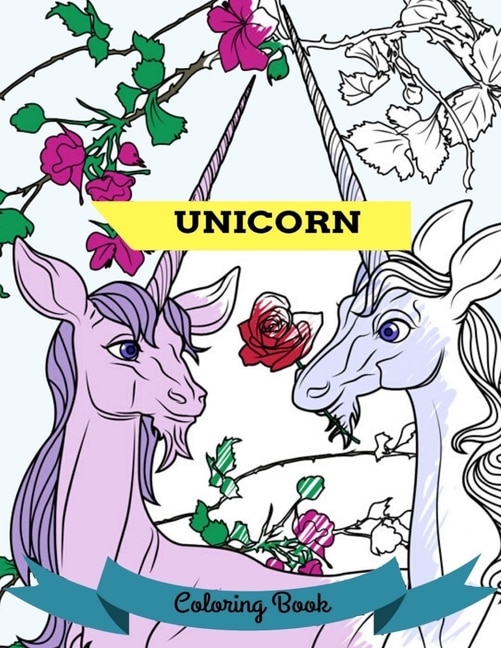 Front cover_Unicorn Coloring Book