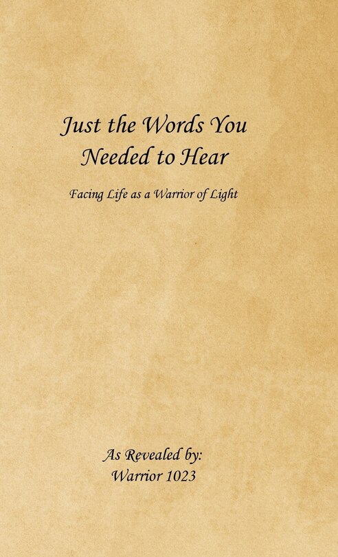 Front cover_Just the Words You Needed to Hear