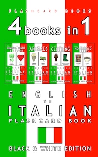 Couverture_4 books in 1 - English to Italian Kids Flash Card Book