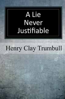 Front cover_A Lie Never Justifiable