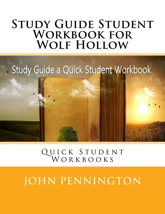Couverture_Study Guide Student Workbook for Wolf Hollow