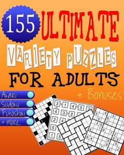 Front cover_Ultimate Variety Puzzles Book for Adults - Brain Games