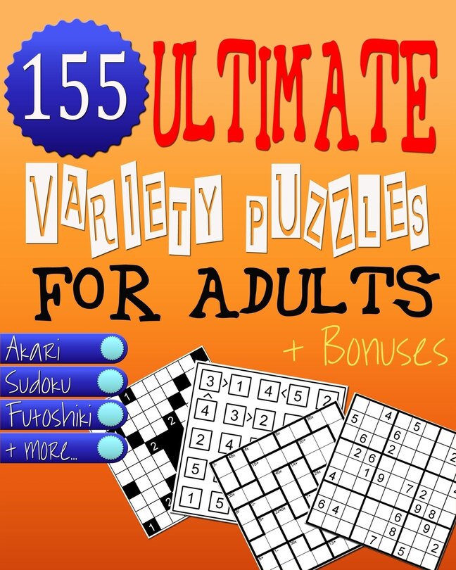 Front cover_Ultimate Variety Puzzles Book for Adults - Brain Games