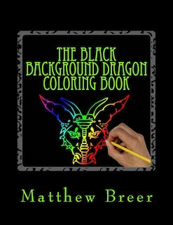 Front cover_The Black Background Dragon Coloring Book