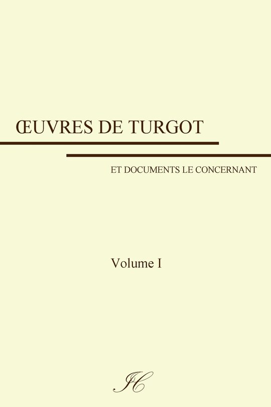 Front cover_Oeuvres de Turgot