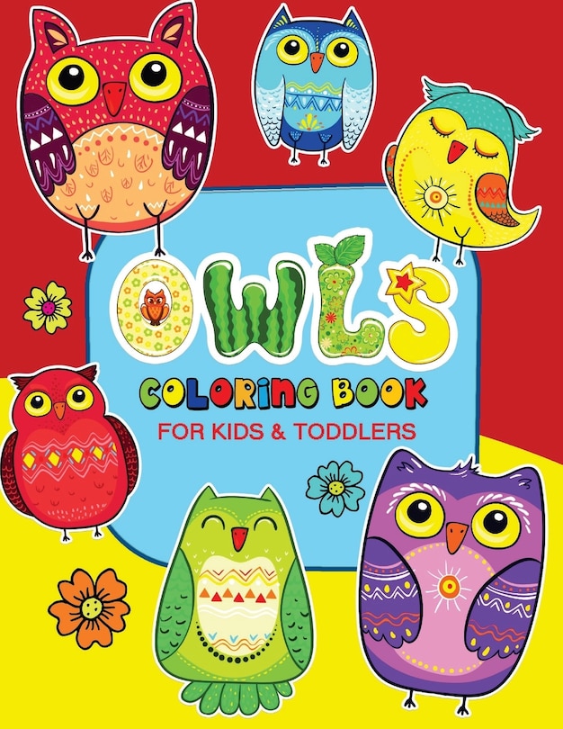 Couverture_Owls Coloring Book for Kids and Toddlers