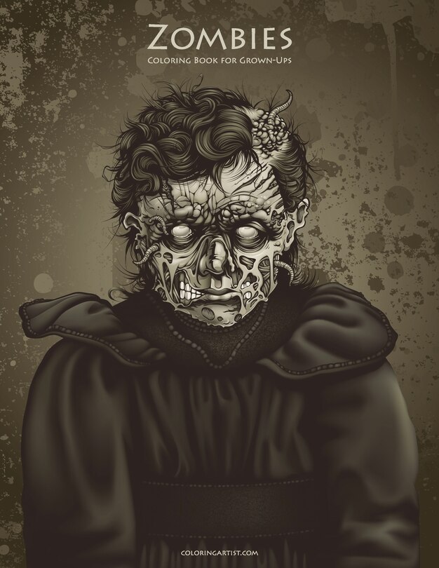 Couverture_Zombie Coloring Book for Grown-Ups 1