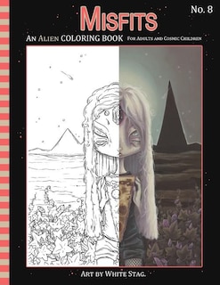 Front cover_Misfits An Alien Coloring book for Adults and Cosmic Children