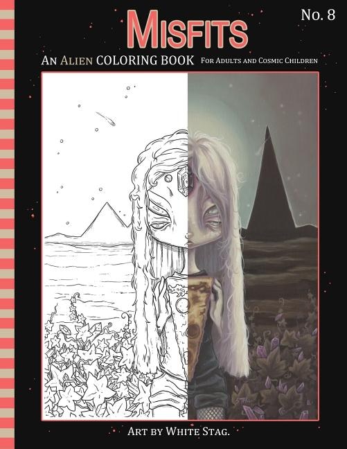 Front cover_Misfits An Alien Coloring book for Adults and Cosmic Children