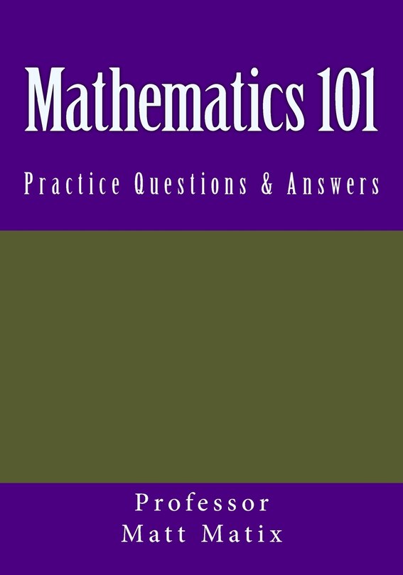 Front cover_Mathematics 101