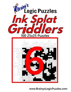 Front cover_Brainy's Logic Puzzles Ink Splat Griddlers #6