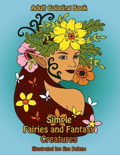 Front cover_Simple Fairies and Fantasy Creatures Coloring Book