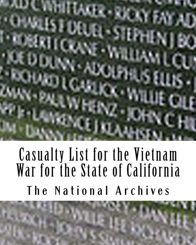Couverture_Casualty List for the Vietnam War for the State of California