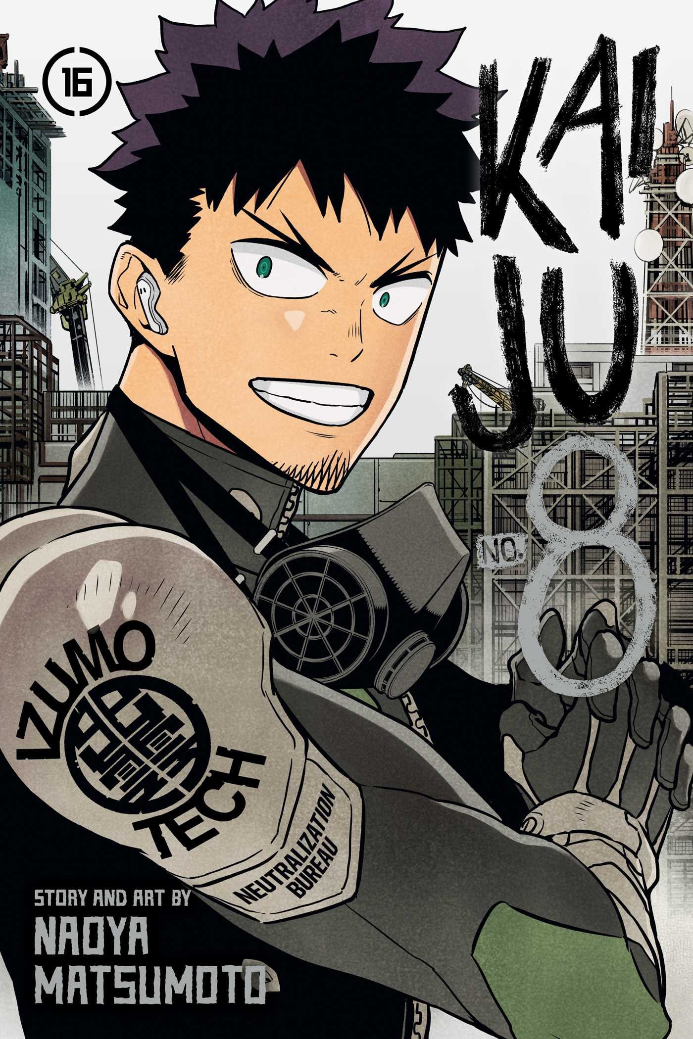 Capa do volume 16 de Kaiju No. 8