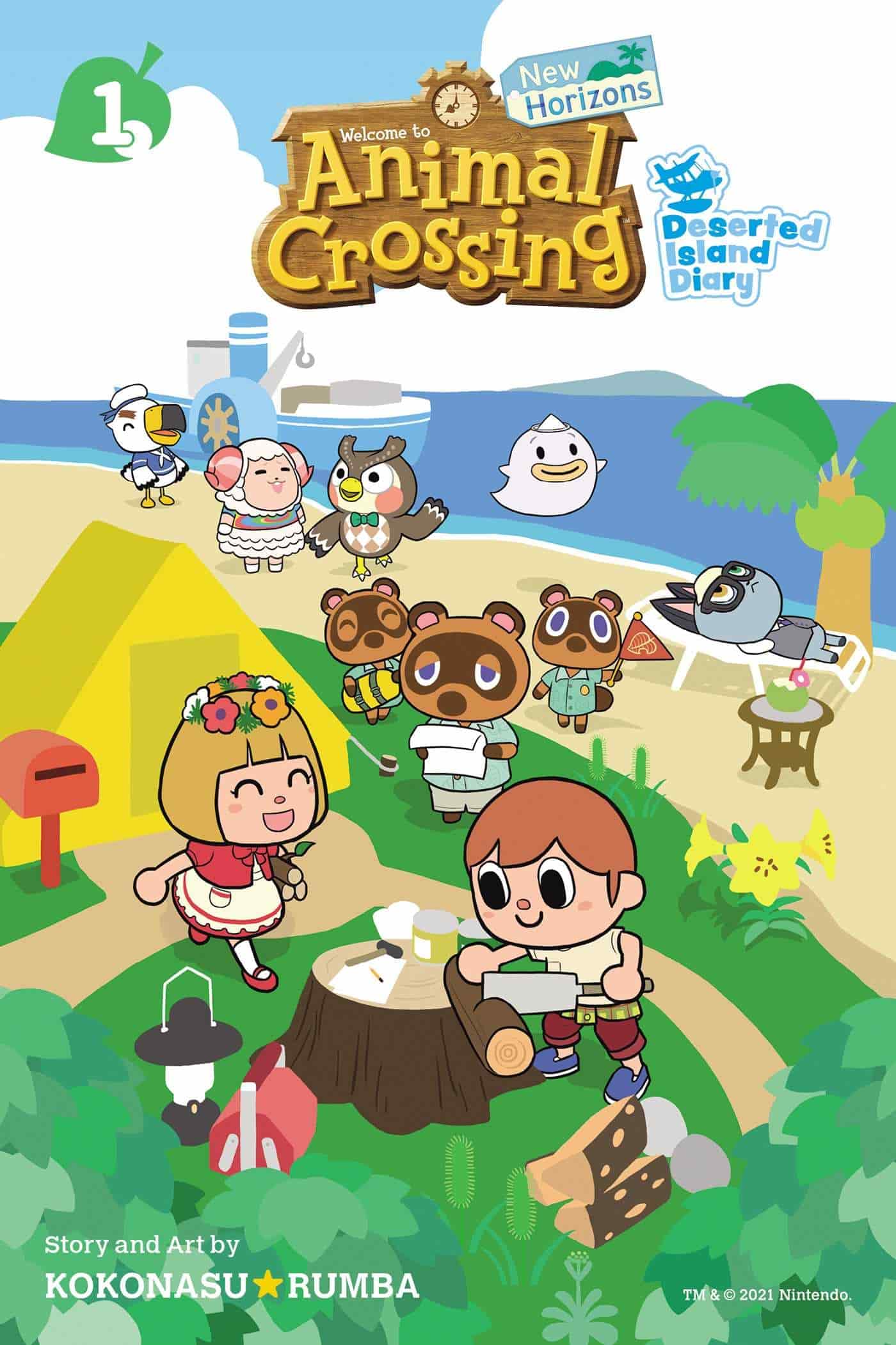 Dessin Animal Crossing New Horizon Animal Crossing: New Horizons, Vol. 1: Deserted Island Diary, livre de Kokonasu Rumba (Couverture souple) | www.chapters.indigo.ca