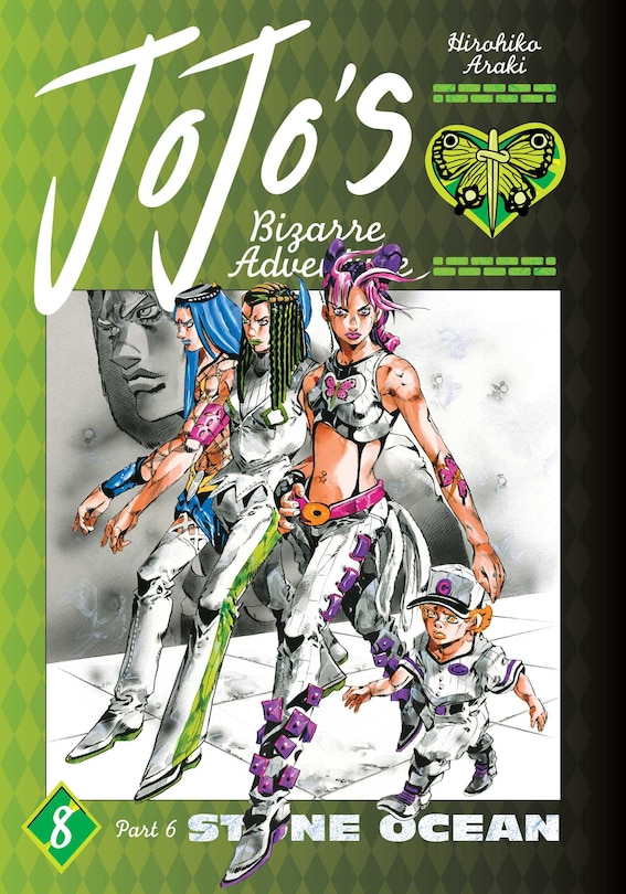 Front cover_JoJo's Bizarre Adventure: Part 6--Stone Ocean, Vol. 8